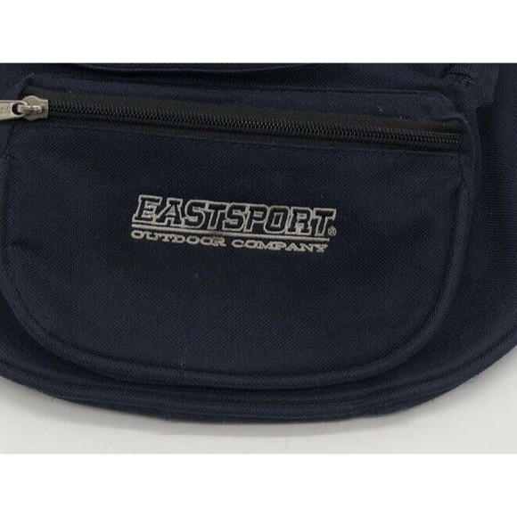 Vintage 1990s EastSport Outdoor Company FANNY PACK Navy Blue Waist Belt Bag - Picture 9 of 9